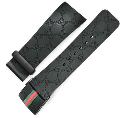 gucci red black and green rubber watch band|Gucci leather watch band replacement.